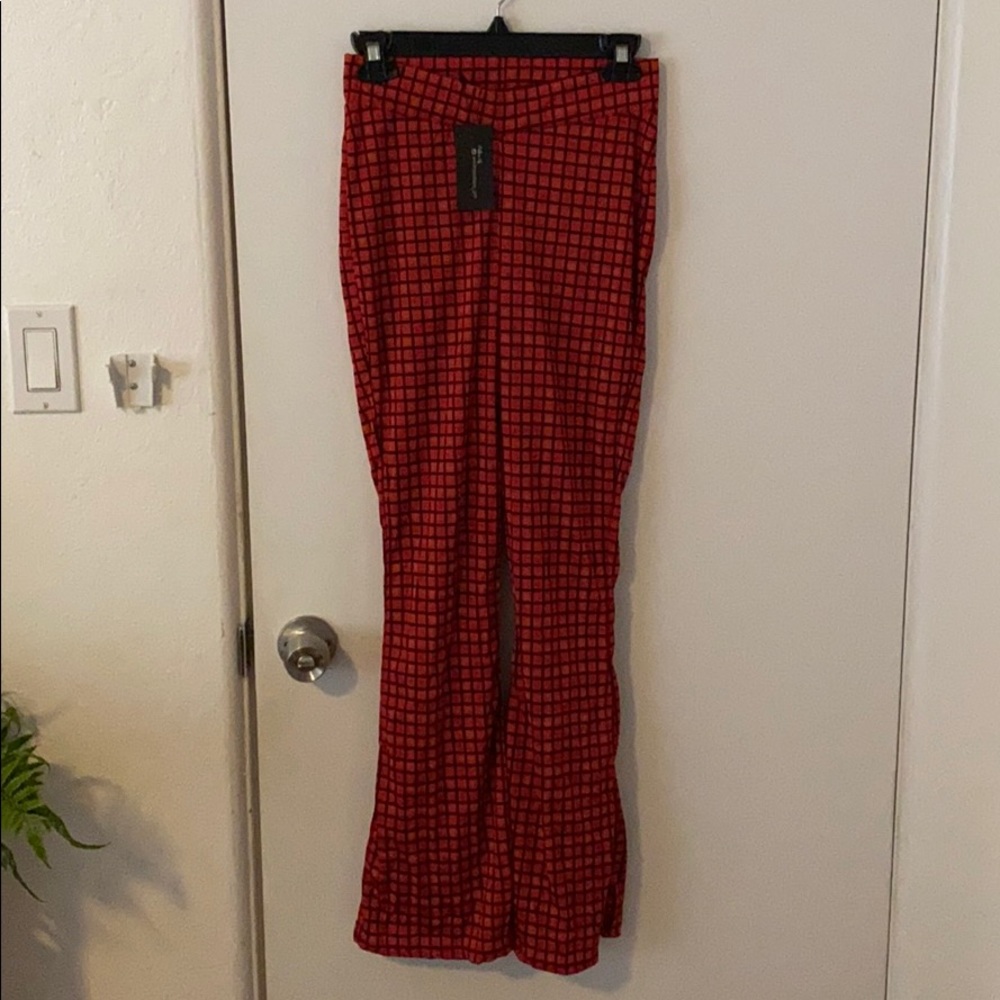 Pull on kickflare high waisted pants